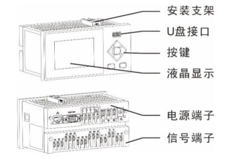 迷你型無紙記錄儀結構圖